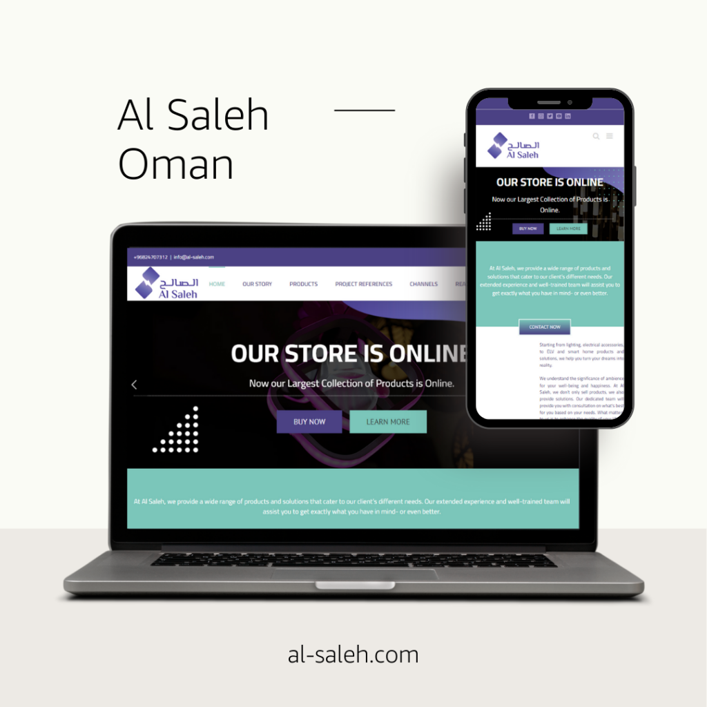 Web Design Adelaide Hamid Portfolio Al Saleh Enterprises Oman